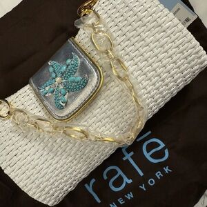 Rafe New York Star Fish Wicker Clutch with Chain